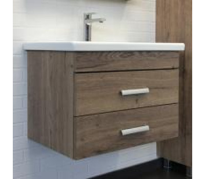 Тумба-умывальник Comforty Никосия 70П дуб темный с раковиной Como 70 00-00008855 