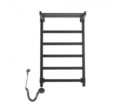 Полотенцесушитель электрический Domoterm Квадро Плюс с полкой Квадро Плюс с полкой П6 500х800 EL черный Черный, матовый Полотенцесушитель электрический Domoterm Квадро Плюс с полкой Квадро Плюс с полкой П6 500х800 EL черный Черный, матовый