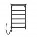 Полотенцесушитель электрический Domoterm Квадро Плюс с полкой Квадро Плюс с полкой П6 500х800 EL черный Черный, матовый Полотенцесушитель электрический Domoterm Квадро Плюс с полкой Квадро Плюс с полкой П6 500х800 EL черный Черный, матовый