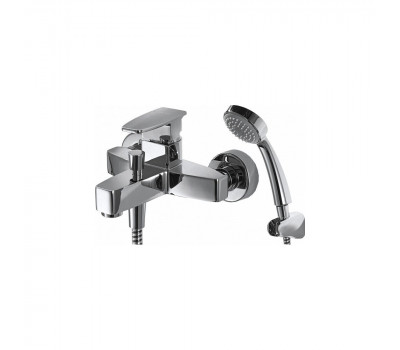 Смеситель для ванны с коротким изливом Bravat Riffle F672106C-B Хром 