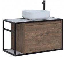 Тумба под раковину Aquanet Nova Lite Loft 90 R дуб рустикальный 