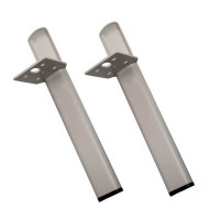 Комплект нерегулируемых мебельных ножек Comforty, 2 штуки, h=200мм, цвет серый шёлк 00-00022122 