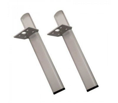 Комплект нерегулируемых мебельных ножек Comforty, 2 штуки, h=200мм, цвет серый шёлк 00-00022122 