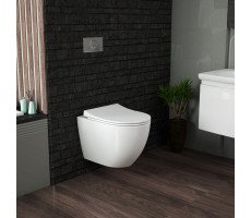 Унитаз Grossman GR-4451S  подвесной БЕЗОБОДКОВЫЙ с тонкой крышкой