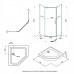 Душевое ограждение Дека-Графит, 90х90, пятиугольник, низкий поддон Triton Щ0000073925 