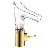 Смеситель для раковины Axor Starck V 12123990 золото Смеситель для раковины Axor Starck V 12123990 золото