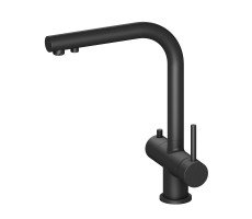 Смеситель для кухни с подключением фильтра и выдвижной лейкой Timo Saona 2356/03FL черный черный Смеситель для кухни с подключением фильтра и выдвижной лейкой Timo Saona 2356/03FL черный черный