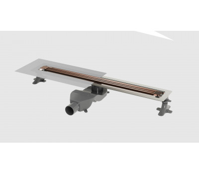 Душевой лоток B&T INFINITY 60см, нерж.сталь COPPER BRUSHED DT 060 71 20 S11 Boheme 981-60-CB брашированная медь 