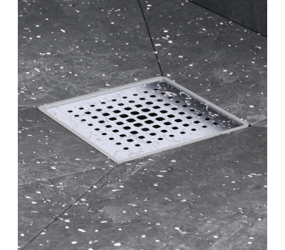 Трап для душа точечный, универсальный затвор Cut Gradient, 10 см AM.PM MasterFlow W01BD-P11-010-01SB Хром 