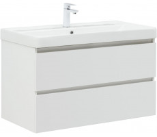 Тумба с раковиной Aquanet Вега 90 2 ящ. цв.белый глянец 00327998 Тумба с раковиной Aquanet Вега 90 2 ящ. цв.белый глянец 00327998