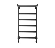 Полотенцесушитель водяной Domoterm Квадро Плюс с полкой Квадро Плюс с Полкой П6 400x800 черный Черный, матовый 