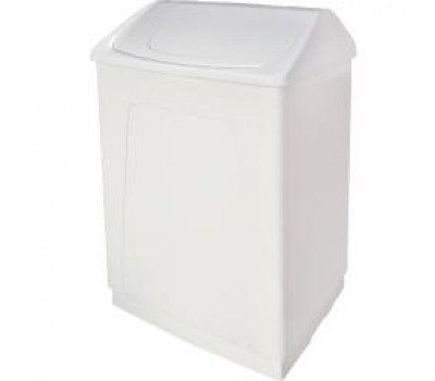 Ведро для мусора пластиковое 55 литров с крышкой NOFER 14027.W 