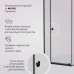 Душевое ограждение 90x90 см, пятиугольное, без поддона AM.PM Sunny W87G-405-9090-BT  