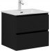Тумба с раковиной Aquanet Вега 2.0 60 2 ящ. цв.черный (раковина Flat) 00344764 Тумба с раковиной Aquanet Вега 2.0 60 2 ящ. цв.черный (раковина Flat) 00344764