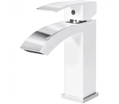 Смеситель для раковины Grocenberg GB2007WC, белый/хром 