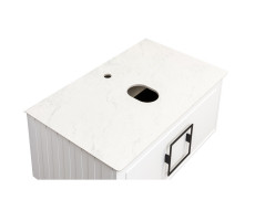 Столешница La Fenice Granite Gray Structural 80 см, белая  Столешница La Fenice Granite Gray Structural 80 см, белая