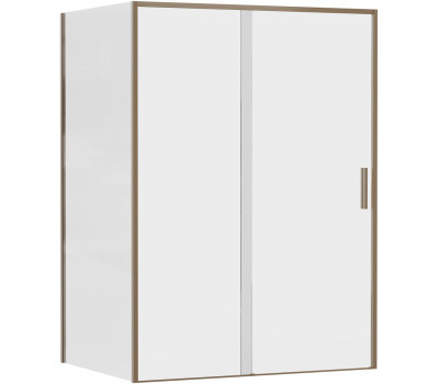 Душевой уголок Aquanet Pleasure Evo 140x100 AE65-140x100-GBT профиль золото-никель браш, прозрачное стекло 