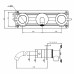 Смеситель ABBER Wasser Kreis 316 AF81123BG-L для раковины скрытого монтажа, золото брашированное 