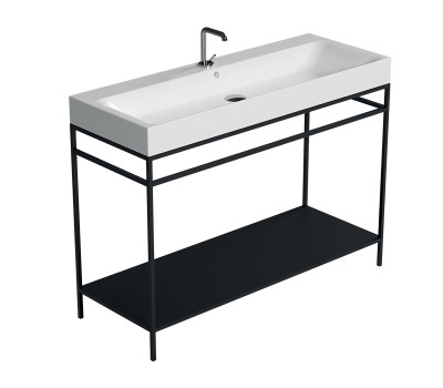 Консоль металл/дерево KERASAN Cento 924531 Nero matt Черный матовый 