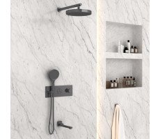 Душевой комплект Vincea VSFW-432TI2GM встраиваемый, вороненая сталь Душевой комплект Vincea VSFW-432TI2GM встраиваемый, вороненая сталь