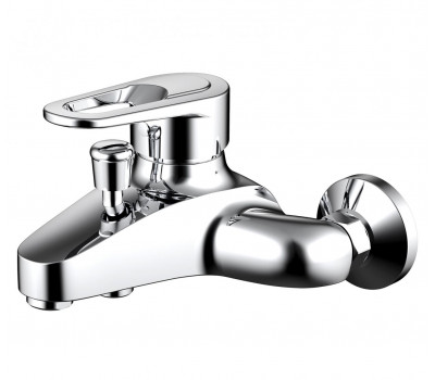 Смеситель для ванны c коротким изливом Bravat Loop F6124182CP-01-RUS Хром 
