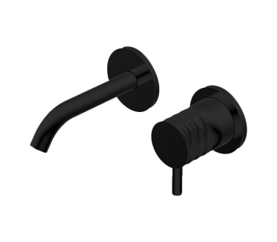 Встроенный однорычажный смеситель для раковины Ritmonio Diametro35 PR51AZ201C04 Черный матовый