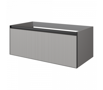 Тумба Armadi Art рифлёная внутриняя подсветка Armadi Art LUNA FUGA QUATRO 1 100см профиль ANTHRACITE 790-M1-100-L-RIB-A-LED 