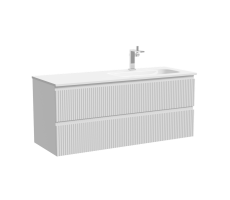 Тумба подвесная SANCOS Snob R правая 1195х445х500, c двумя ящиками оснащенными доводчиками, Bianco, арт.SNR120RW Тумба подвесная SANCOS Snob R правая 1195х445х500, c двумя ящиками оснащенными доводчиками, Bianco, арт.SNR120RW