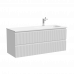 Тумба подвесная SANCOS Snob R правая 1195х445х500, c двумя ящиками оснащенными доводчиками, Bianco, арт.SNR120RW 