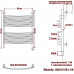 Полотенцесушитель Электрический Ника ARC ЛД (Г3) 80/50 правый тэн хром 
