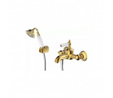 Смеситель для ванны с коротким изливом Bravat Art F675109G-B Золото 