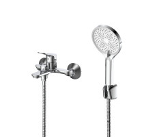 Смеситель для ванны с душем DQ Leipzig короткий излив хром DA1763201 