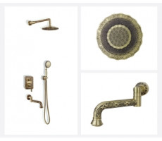 Душевой комплект ВИНДЗОР 10137DF бронза Bronze de Luxe 