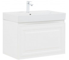 Тумба с раковиной Aquanet Агата 75 1 ящ. цв. белый сатин 00348186 Тумба с раковиной Aquanet Агата 75 1 ящ. цв. белый сатин 00348186