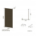 Душевая перегородка Knotlor WI090TG0GM 90х200 оружейная сталь  