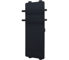 Полотенцесушитель электрический Allen Brau Infinity 140x44 с рейлингом 2.0, черный матовый 