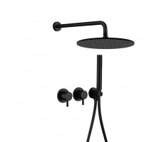 Душевой комплект Feramolli BL744-12 (30см.), черный матовый Душевой комплект Feramolli BL744-12 (30см.), черный матовый