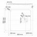 Душевой поддон WasserKRAFT Neime 19T 19T03 черный матовый 