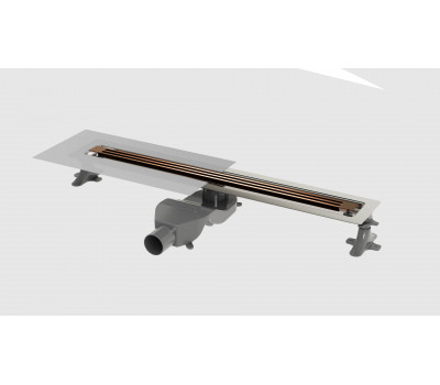 Душевой лоток B&T INFINITY 80см, нерж.сталь BRUSHED BRONZE DT 080 31 20 S11 Boheme 981-80-BRB брашированная бронза 