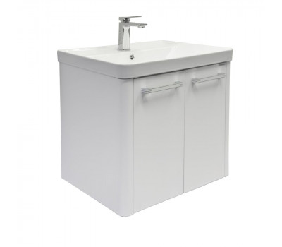 Подвесная тумба-умывальник Comforty Катунь 60ПД белая матовая с раковиной 4460 00-00018663 Подвесная тумба-умывальник Comforty Катунь 60ПД белая матовая с раковиной 4460 00-00018663