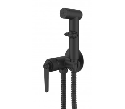 Смеситель Bangkok Black скрытого монтажа с гигиеническим душем BGBSMH ESKO 