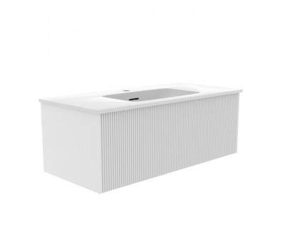 Тумба под раковину подвесная La Fenice Terra FNC-01-TER-B-100, белая  Тумба под раковину подвесная La Fenice Terra FNC-01-TER-B-100, белая