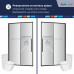 Душевой уголок RGW VI-41 800x1200 02044182-18 Белый-Золото 