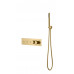 Смеситель FUSION TERMO с ручным душем MATT GOLD Boheme 131-SYS-MG золото матовое