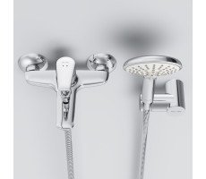 Смеситель для ванны и душа с душевым набором AM.PM Joy F85E15000 Хром 