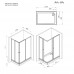 Душевое ограждение 120x90 см, без поддона AM.PM Sunny W87G-403-12090-MT  