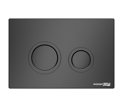 Кнопка смыва WasserKRAFT  MB01 черный матовый матовый 