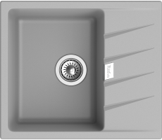 Мойка Rivelato RAUM 58 1-чаша 580*500мм RM-58 grigio metallizzato Мойка Rivelato RAUM 58 1-чаша 580*500мм RM-58 grigio metallizzato