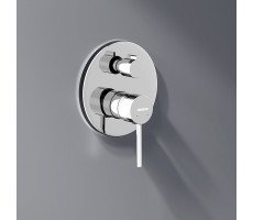 Встраиваемая душевая система с ванно-душевым смесителем, изливом и штангой Damixa Scandinavian Pure 936540000 Хром 