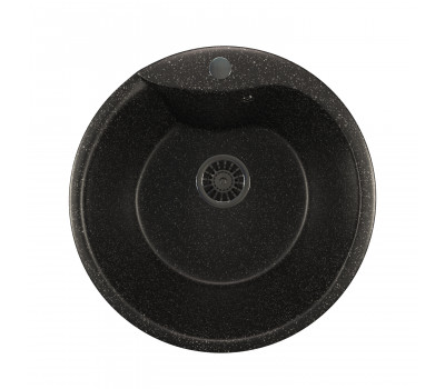 Мойка из искусственного мрамора MIXLINE ML-GM12 48x48 525078 черный 